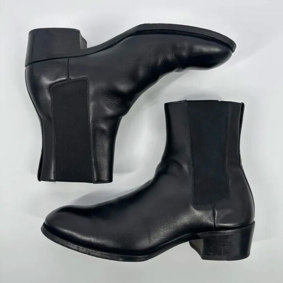 Tom Ford Elkan Black Leather Chelsea Boots Made In Italy Size 10.5M main image 7
